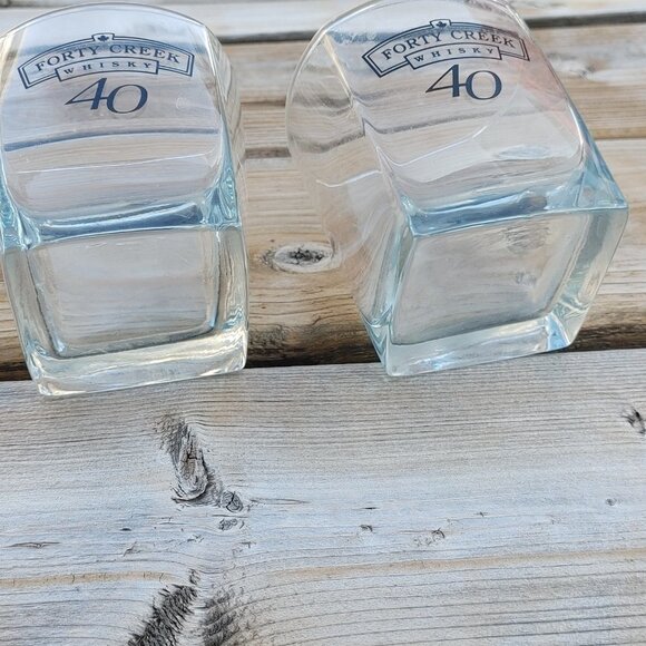 Forty Creek Whisky Drinking Glasses PAIR - Picture 2 of 4